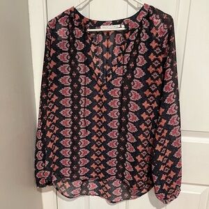 Colorful slowly blouse- Size Large